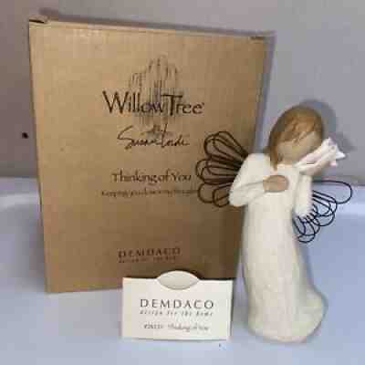 Willow Tree #26131 Thinking of You Figurine New in Box DEMDACO Angel w/conch