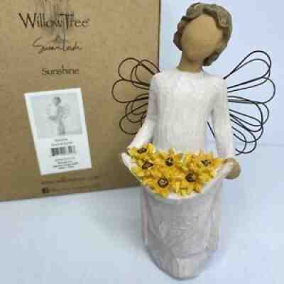 Willow Tree Sunshine Figurine Demdaco Susan Lordi 2010 Sunflowers Friendship