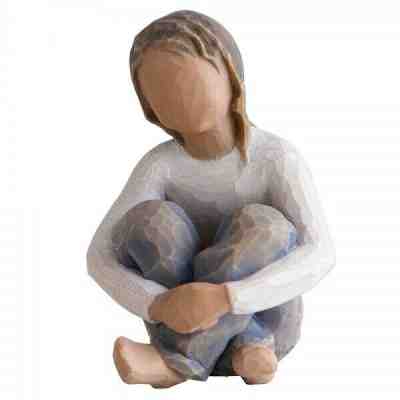 Willow Tree Figurine Roses In The Garden Collection - Spirited Child (Darker Ski