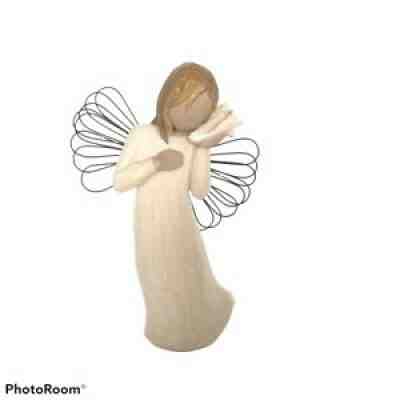 Willow Tree Thinking of You Angel Figurine Demdaco Susan Lordi 2004 Conch Shell