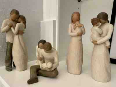 Lot of 4 Willow Tree Figurines Promise New Life of Angel Mine Tenderness