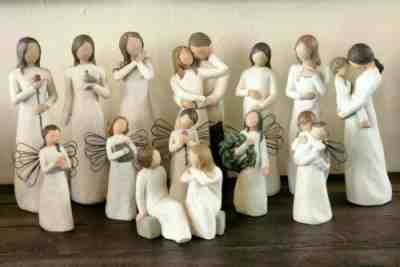 Lot of 13 WILLOW TREE Demdaco Susan Lordi Figurines Angels Together Love Cherish
