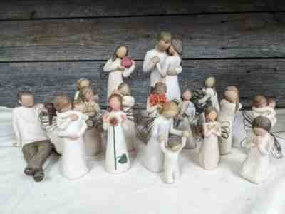 Lot of 16 Willow Tree Figures DEMDACO 1999 - 2009 Susan Lordi Angels Family
