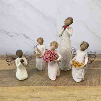 Willow Tree Lot of 5 Figure Angel Of the Spirit, Abundance, I Love You, Sunshine