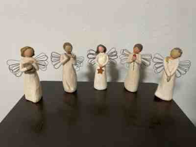 Willow Tree Angel Lot of 5 - Learning, Bright Star, Strength, Loving, Celebrate
