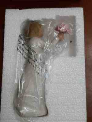 Willow Tree Thank You Figurine 2016 Demdaco Susan Lordi Pink Flowers Ornament