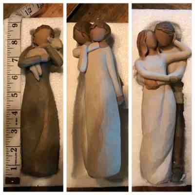 Willow Tree 3 figure lot New In Box Demdaco Peace On Earth Together Chrysalis
