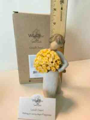 Willow Tree GOOD CHEER figurine #27462 MINT IN BOX NEW flowers yellow roses
