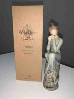 Willow Tree Susan Lordi Patience Kind Love Girl Sitting On Stone Figurine