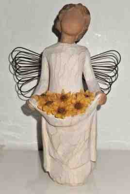 WILLOW TREE SUNSHINE ANGEL FIGRINE DEMDACO SUSAN LORDI 2010 SUNFLOWER