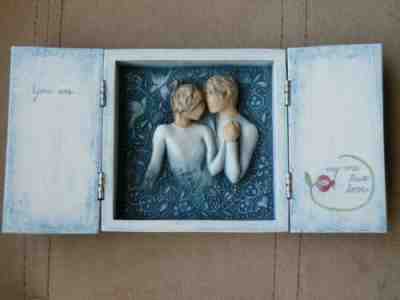 Willow Tree Duet Framed Plaque Susan Lordi 3D You Are My One True Love FREE SHIP