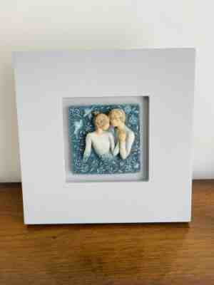 Duet Framed Plaque Sculpture