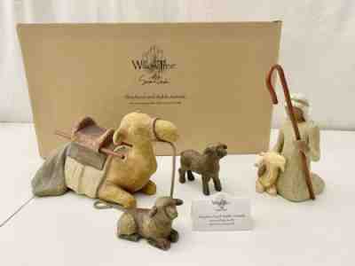 Demdaco Willow Tree Nativity Camel, Shepherd and Stable Animals Susan Lordi