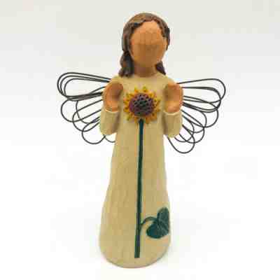 Willow Tree Figurine Angel Of Summer 2001 Sunflower Flower Wings Susan Lordi C