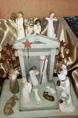 WILLOW TREE CRECHE NATIVITY WISEMEN & MORE!!! LOT OF 17 DEMDACO 2002 SUSAN LORDI