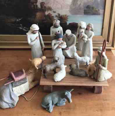 WILLOW TREE (13 pc) NATIVITY Scene CHRISTMAS Collectible