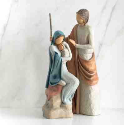 The Christmas Story, Sculpted Hand-Painted Nativity Figures Willow Tree 26173