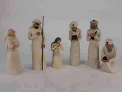 Willow Tree Nativity Scene Set Mary Jesus Joseph 3 Wiseman Shepherd