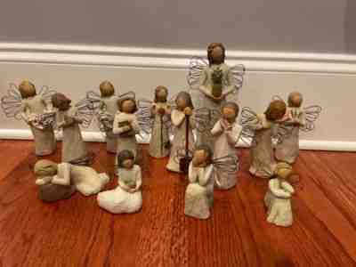 14 willow tree figurines various sizes