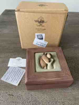 NIB Willow Tree Quiet Strength Sculpted Hand-Painted Memory Box Horse Trinket