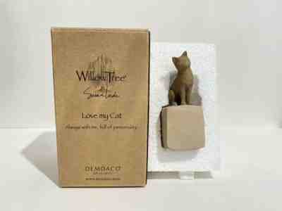 â?¢NEWâ?¢ Willow Tree Figurine 27789 â??Love My Cat Lightâ?