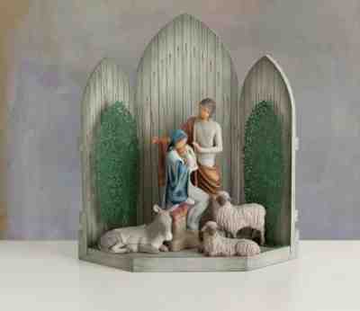 THE CHRISTMAS STORY WILLOW TREE NATIVITY WITH SANCTUARY- By Susan Lordi.