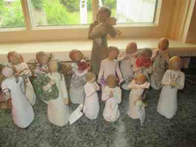 Lot of 14 Willow Tree Angel Figurines 2000-2013