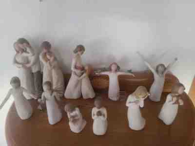 11 Willow Tree Figurines, Sculpted Hand-Painted Figure