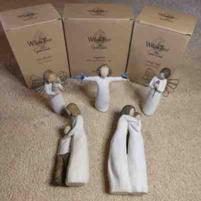 willow tree figurines Lot Of 5 Happiness Loving Angel With Affection chrysalis