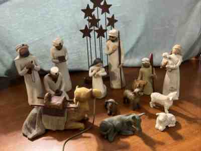 VTG Willow Tree 14 Piece Nativity Set Susan Lordi 1999-2002