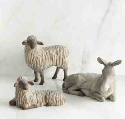 2008 Willow Tree The Christmas Story Gentle Animals of Stable w/Box Susan Lordi