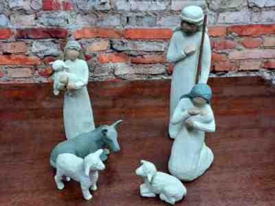 1999 Willow Tree 6 piece Nativity Set Demaco Susan Lordi Pre-owned