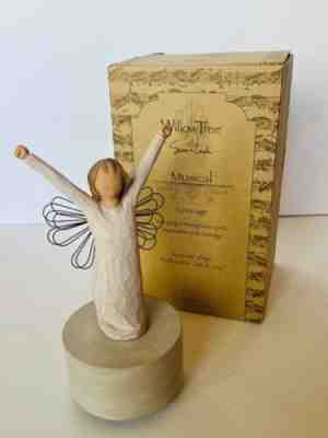 Willow Tree Courage Musical Christmas Figurine vtg Sculpture Demdaco Lordi NIB