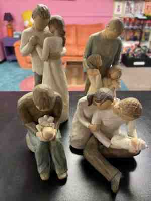 willow tree figurines lot New Dad, New Life, Promise, My Girls
