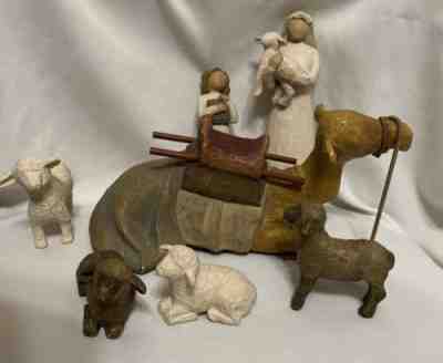 Willow Tree 7 Piece 2 Figures 5 Animals Nativity Figures
