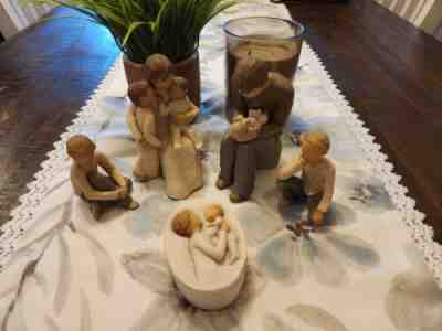 Willow Tree Lot Of 5 DEMDACO Figurines - Quietly and New Father