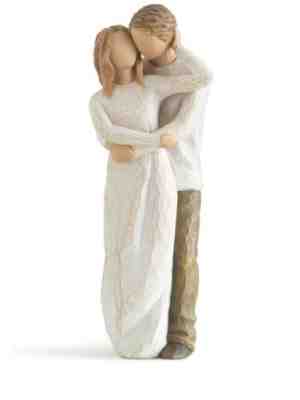 Willow Tree - Together, Sculpted Hand-Painted Figure Man and Women Embracing