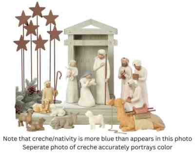 **50% OFF MSRP**15 piece DEMDACO Susan Lordi Willow Tree Nativity Christmas