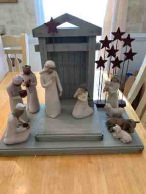 11 piece Willow Tree CrÃ¨che Nativity Set hand painted by Artist Susan LodiÂ 