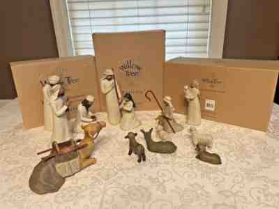Willow Tree Nativity (13 pc) Nativity Set Christmas Collectible w/Original Boxes