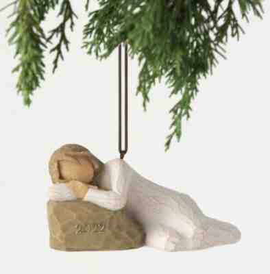 2022 WISHES AND DREAMS ORNAMENT FIGURE HAND PAINTING WILLOW TREE BY SUSAN LORDI