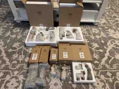 Willow Tree Lot Susan Lordi DEMDACO Nativity, Three Wisemen, Shepherdess, Stands