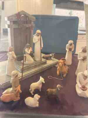 VTG 16pc. WILLOW TREE SUSAN LORDI DEMDACO NATIVITY FULL SET, ALL PIECES MINT!