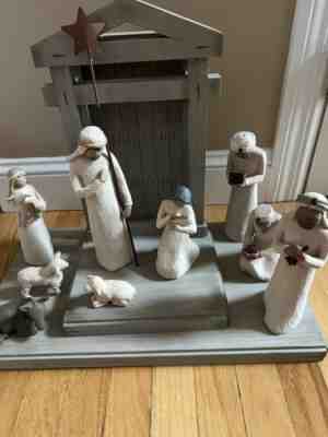 2002 Willow Tree Creche Nativity Set by Susan LordiÂ  DEMDACO 12 Piece Collection