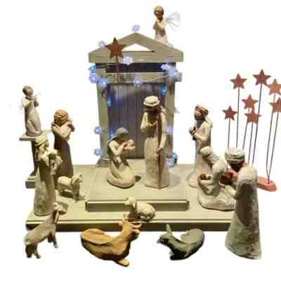 2002 Willow Tree Creche Nativity Set by Susan LordiÂ  DEMDACO Figures and Access.