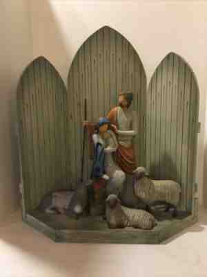 Willow Tree Christmas Story Nativity Mary Jesus Joseph Sanctuary Animals S Lordi