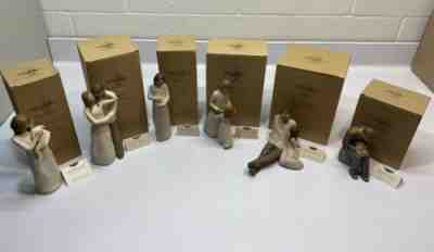 Lot of 6 Willow Tree Cherish-Child Heart Together Mother Daughter Father New Da