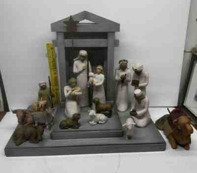 WILLOW TREE NATIVITY by Susan Lordis Christmas Joy Beautiful 16 Pc Set DEMDACO