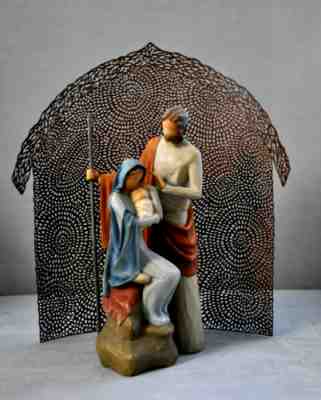 Demdaco Willow Tree "THE HOLY FAMILY" and "SHELTER" - brand new in box 2010-2012