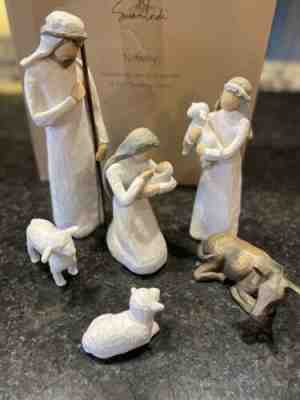 Willow Tree Demdaco Nativity Set 6 pc 1999 Swan Lordi, in original box Jesus